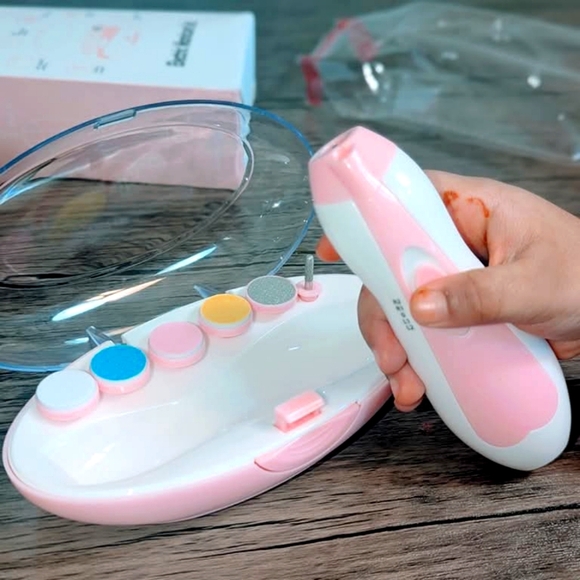 Electric Nail Trimmer Set for Baby & Adults | Safe & Gentle | 6 Grinding Heads - Picture 4 of 5